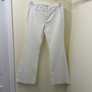 Calvin Klein modern fit Cotton white flared pants/jeans Size US 4 / S